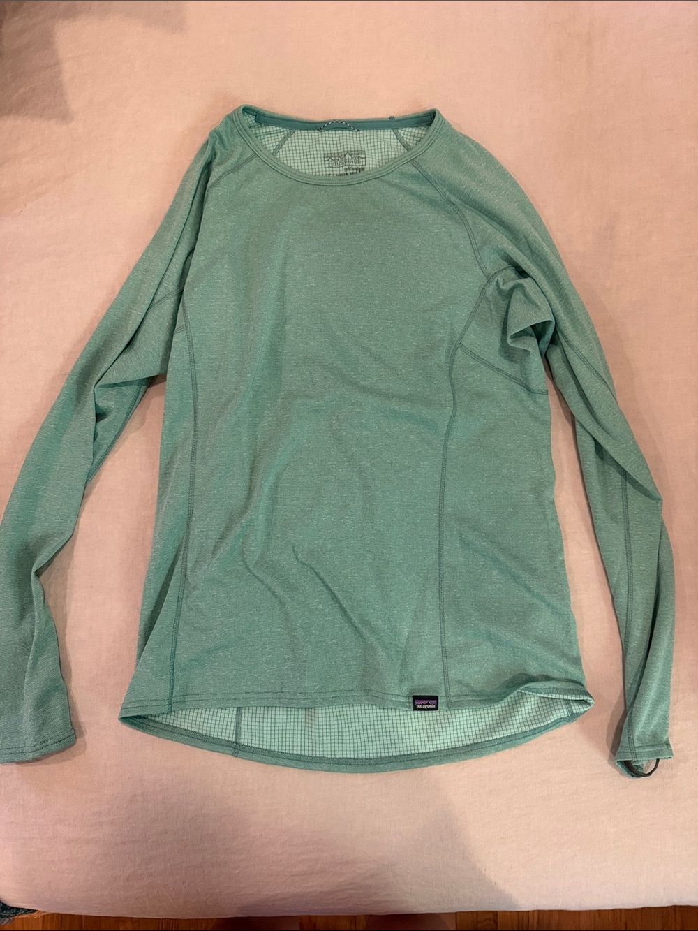 Patagonia Women's Long-Sleeve Performance Tee - Aqua Green
